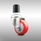Service Caster 3 Inch 316SS Red Polyurethane Wheel Swivel 1-3/4 Inch Expanding Stem Caster SCC-SS316EX20S314-PPUB-RED-134 - alternate 1